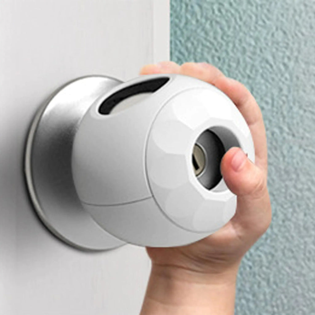 AILUOQI Childproof Door Knob Covers Babyproof Child Door Locks Door Handle Baby Proofing Door Safety for Kids (4 Pack)