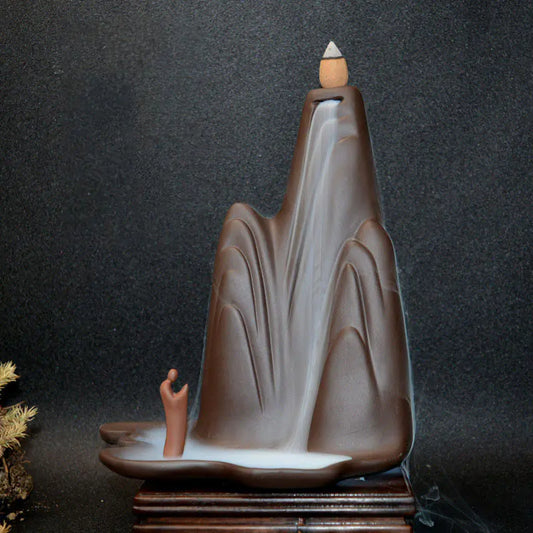 Purple Sand Ceramic Backflow Incense Burner (Large)