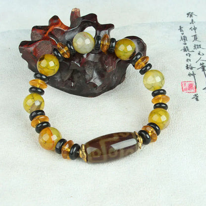 Tibetan Sky Eye Nine Eyes Old Agate Beads
