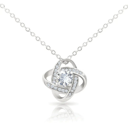 Eternal Heart Clover Necklace Pendant for Mother's Day