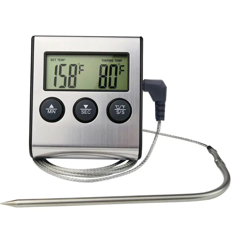 Multifunctional Stainless Steel Food Thermometer for BBQ
