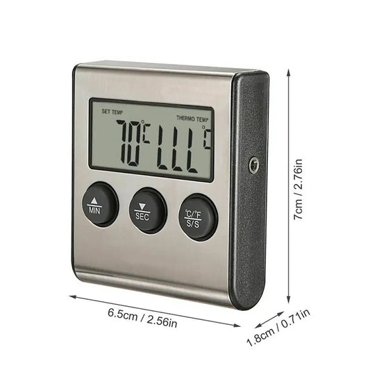 Multifunctional Stainless Steel Food Thermometer for BBQ