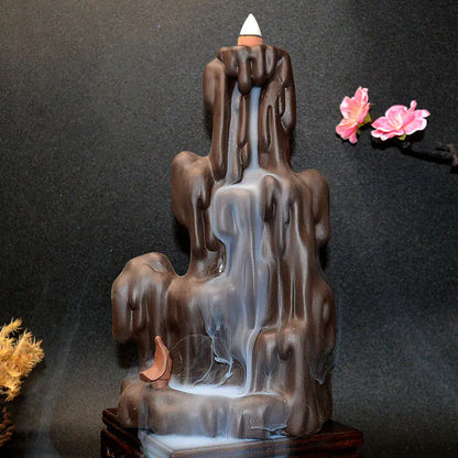 Purple Sand Ceramic Backflow Incense Burner (Large)